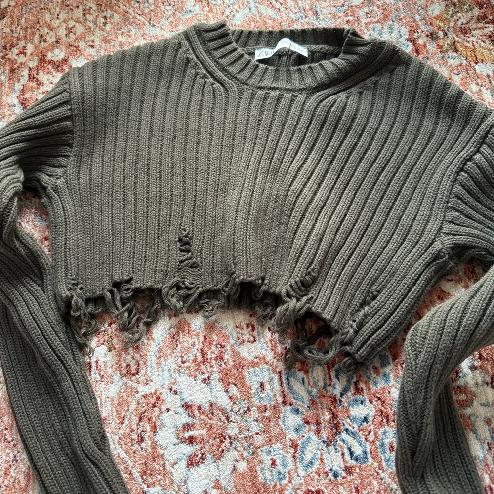 Zara Women's Khaki Jumper
